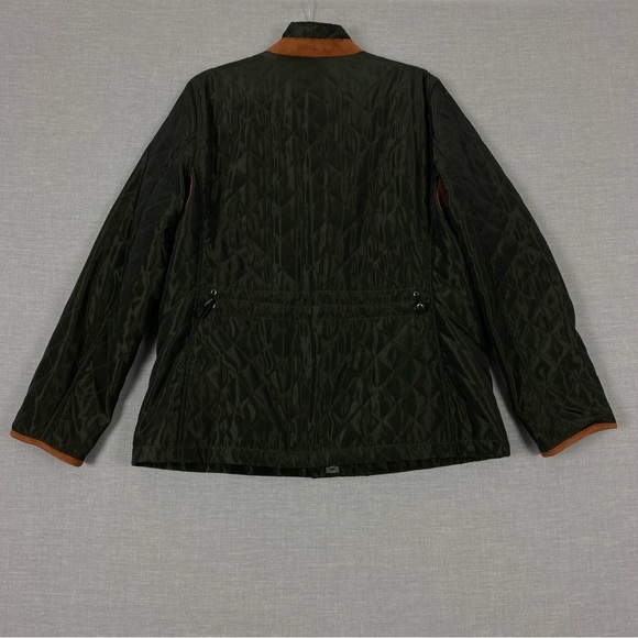 Tabi Green Utility Jacket Quilted Design and Stand-Up Collar - Picture 3 of 11
